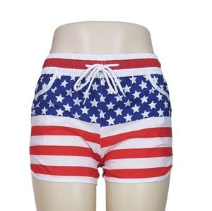Women's American Flag Ladies Shorts NWT